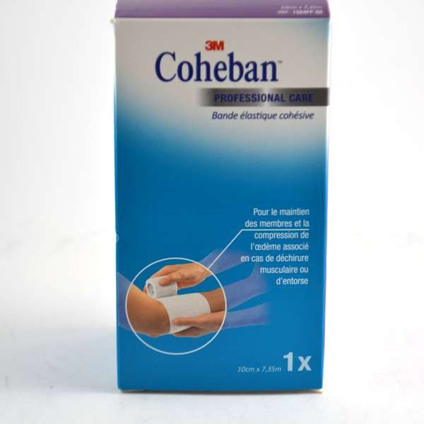 Coheban 3M White Cohesive Contention Band 7,35m x 10cm