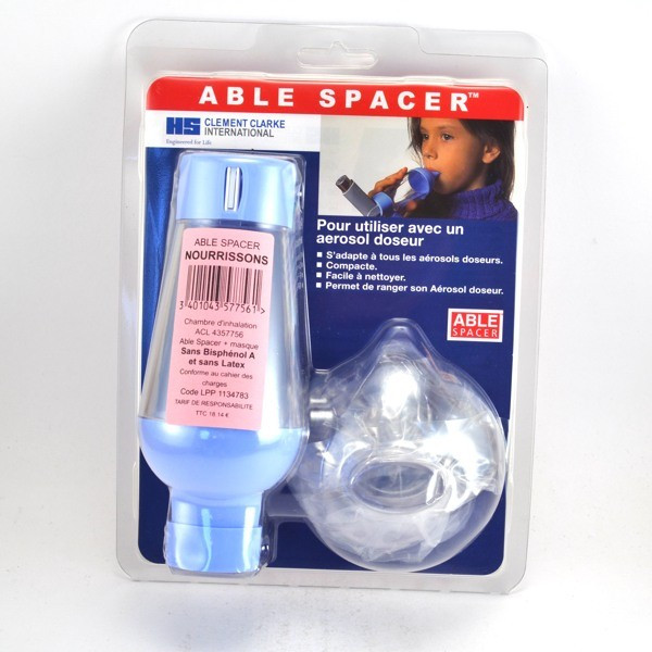 Inhalation Infants Chamber  + Mask, Able Spacer