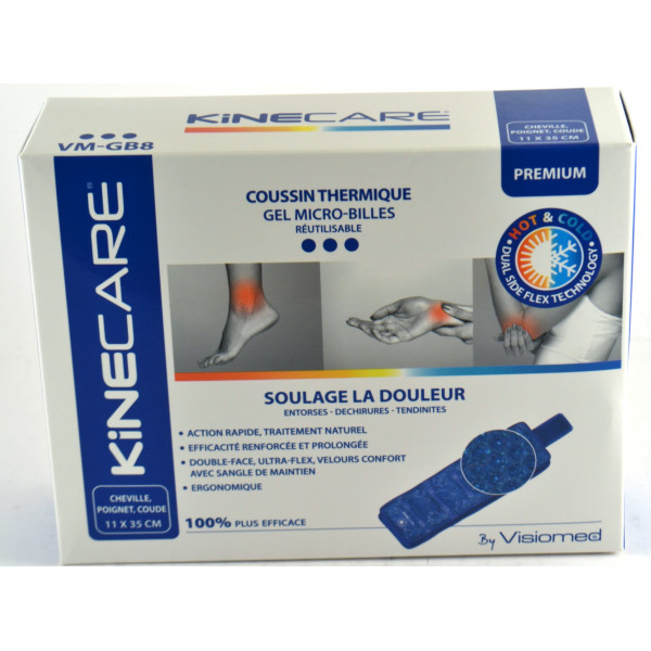 Kinecare Thermal Cushion - Gel Micro-Balls - Ankle, Wrist, Elbow - 11 X 35 cm