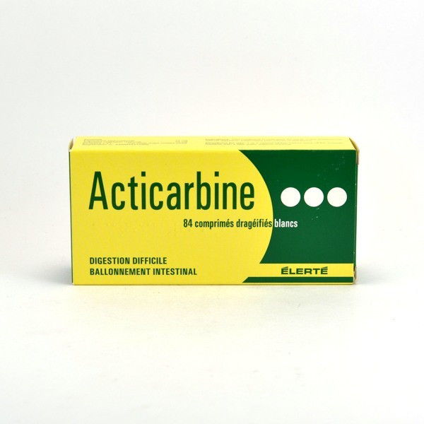 Acticarbine, Digestion Discomfort, Intestinal Bloating, 84 tablets