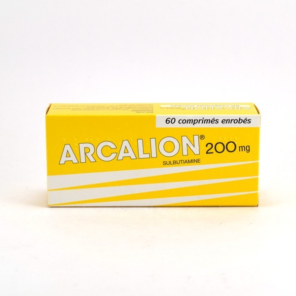 Arcalion 200 mg, Sulbutiamine - Fatigue Passagère Adulte, 60 Cps