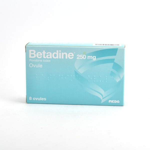Bétadine 250 mg Povidone Iodée, 8 Ovules