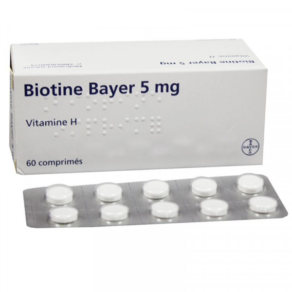 Biotin Bayer, 5mg, 60 tablets Bayer