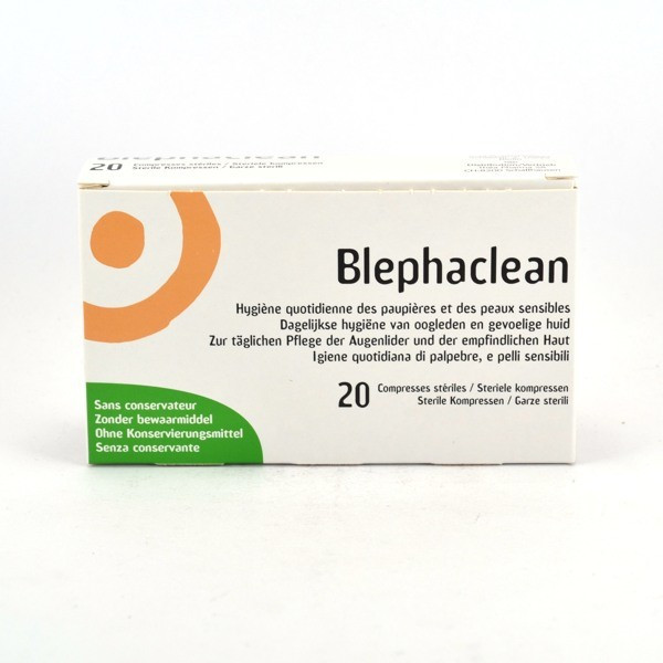 Blephaclean 20 Sterile Compresses For Eyelid Hygiene