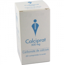 Calciprat 500 mg, Carence en Calcium, 60 Comprimés à Sucer