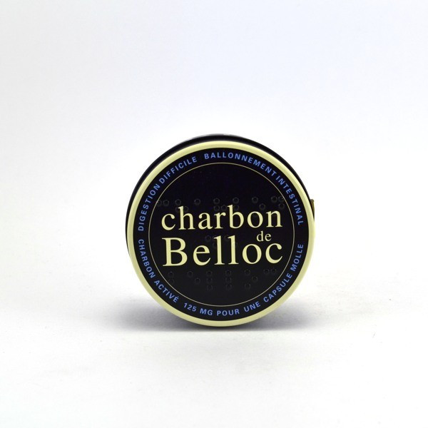 Charbon de Belloc Activated Carbon (125 mg) Capsules – Pack of 36 (Metal  Tub) Belloc