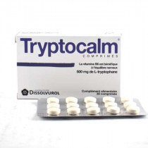 Tryptocalm 500mg de L-Tryptophane, 30 Comprimés, Dissolvurol pour un meilleur moral, sommeil