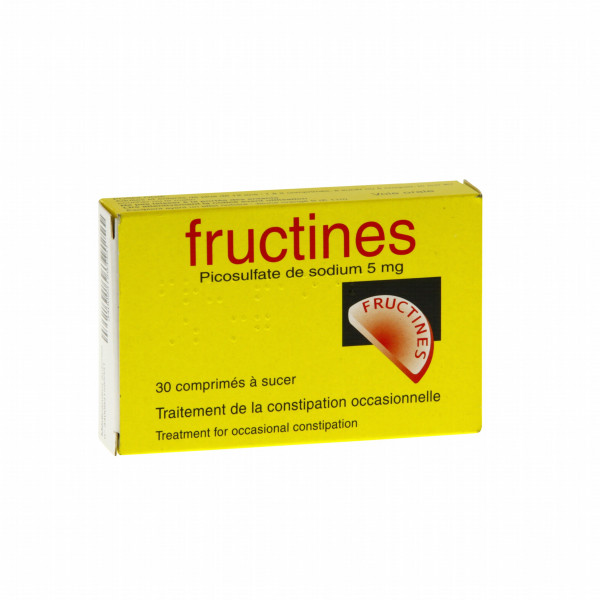 Fructines 5mg, Occasional Constipation, 30 tablets to suck