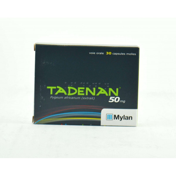 Tadenan 50 mg - Prunier d'Afrique 50mg - 30 Capsules Molles