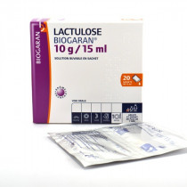 Lactulose Biogaran 10g/15ml, drinkable solution sachet - Box of 20