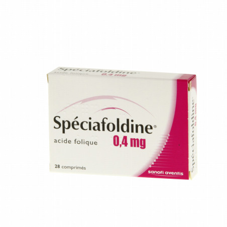 Speciafoldine 0.4 mg Folic Acid - 28 Tablets Sanofi Aventis