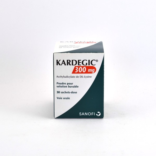 Kardegic, 300 mg, Box of 30 single-dose sachets.