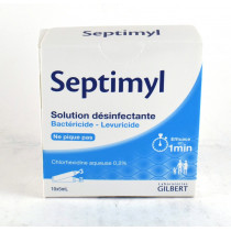 Septimyl Chlorhexidine Aqueuse 0.2% Solution désinfectante - Bactéricide/Lévuricide - 10 X 5 ml