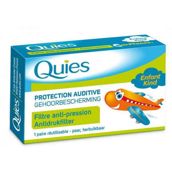 Quies Hearing Protection Airplane Filter for Child, 1 Set