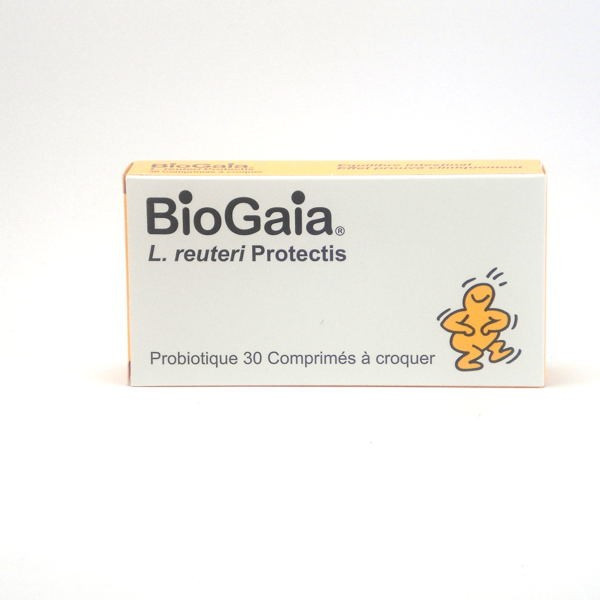 Probiotique à Croquer BioGaia, boite de 30 comprimés