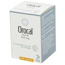 Orocal 500mg Carbonate de Calcium, 60 Comprimés à sucer