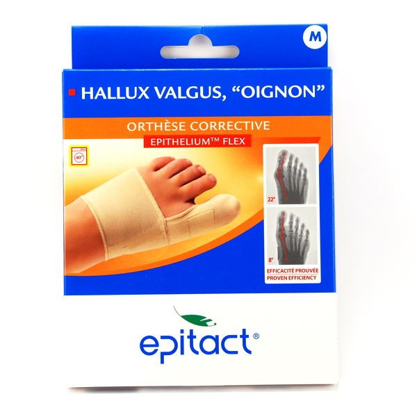 Orthese Corrective Epithelium Flex , Taille M, Hallux Valgus Epitact, Oignon, 1 Unite