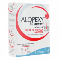 Alopexy - Minoxidil 5mg/ml - Moderate hair loss - 3 x 60ml bottles