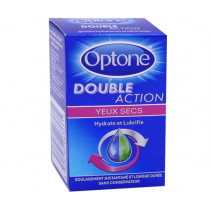 Optone double action, yeux secs, hydrate et lubrifie, 10ml
