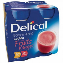 Delical, classic milk drink with red fruits, 4 x 200ml
