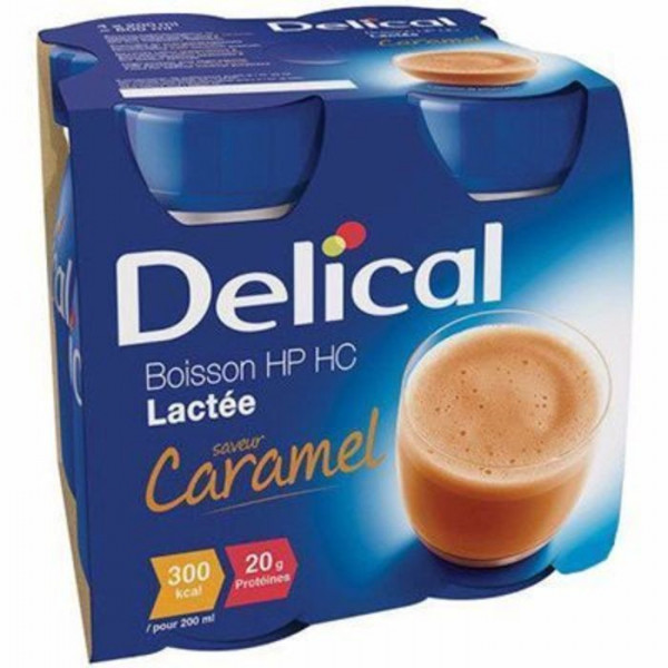 Delical classic caramel milk drink, 4 x 200ml