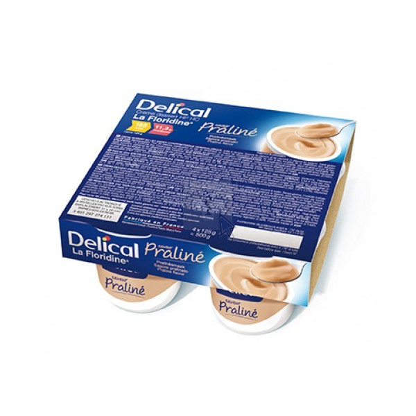 Délical crème dessert la floridine praliné, 4 x 200g