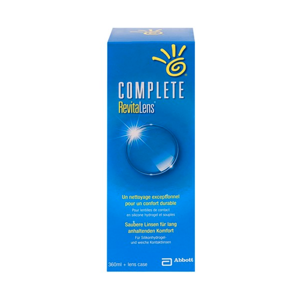 Complete - Revitalens - Nettoyage Pour Lentille - 360 ml + Etuis