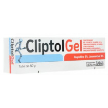 CliptolGel - Ibuprofen, Levomenthol - For Trauma Benin - 50g