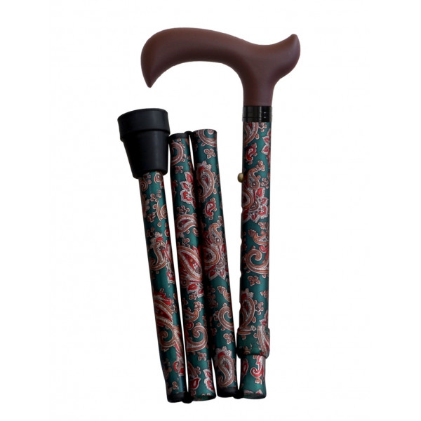 Dark Green Folding cane