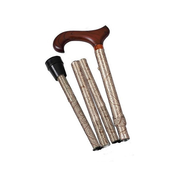 Grey folding cane