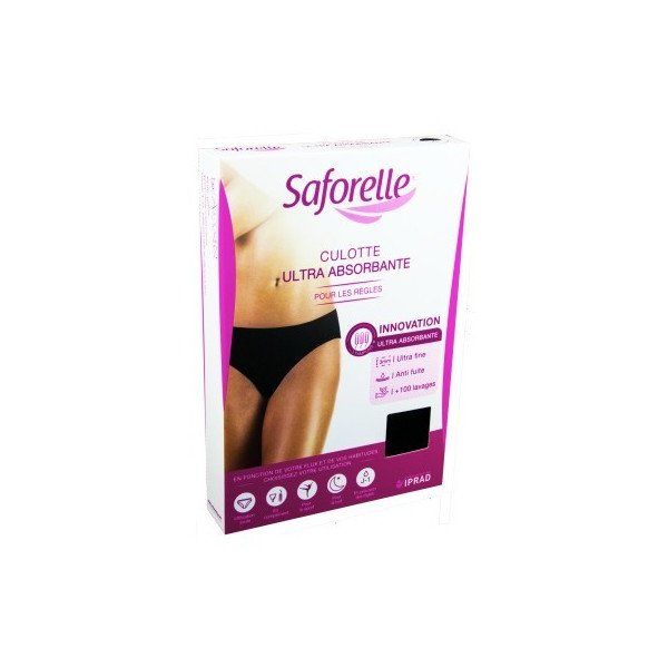 Saforelle - Ultra Absorbent Panty - For menstruation - T44Black