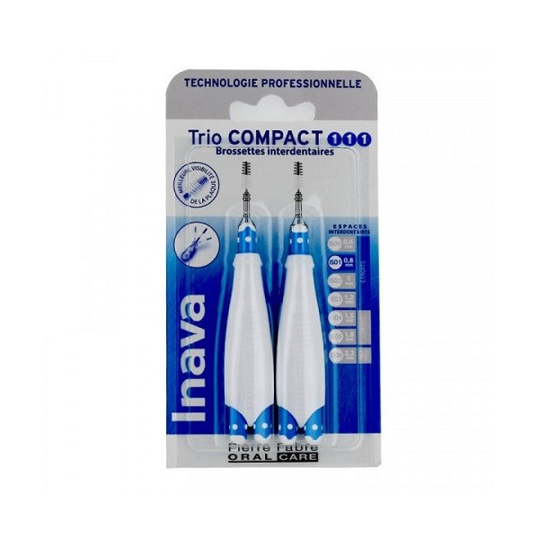 Brossettes Interdentaires - Trio Compact - Taille 1 - Inava - 0.8mm
