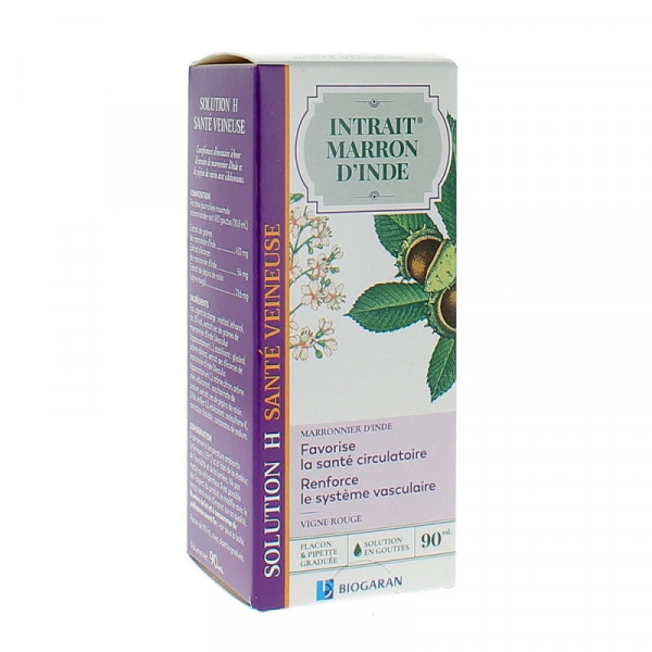 Indian Brown Intrait Solution H - Venous Health - Drinkable Solution 90ml