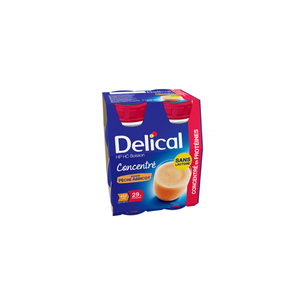 Délical Peach-Apricot Concentrated Lactose Free 4 x 200ml