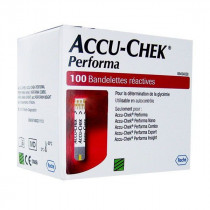 Reactive Strips - Blood Glucose Monitoring - Accu-Chek PERFORMA - 100 Strips