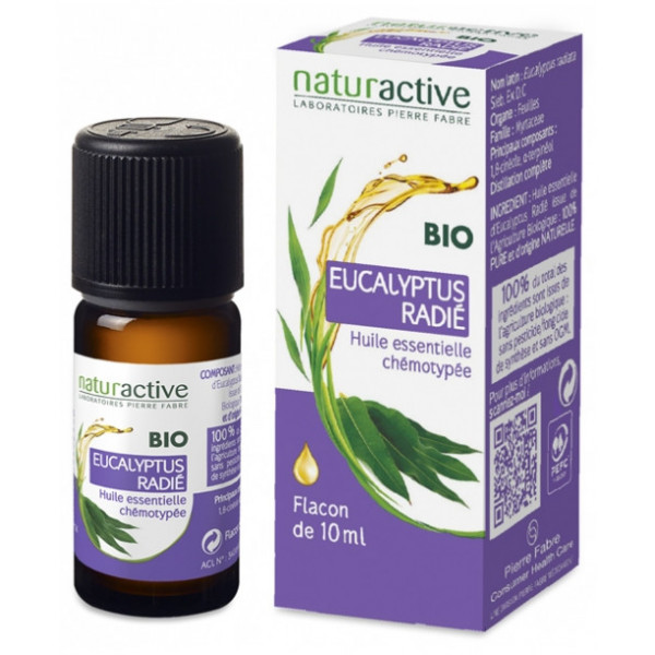 Organic Eucalyptus Radiata Essential Oil, Naturactive, 10 ml