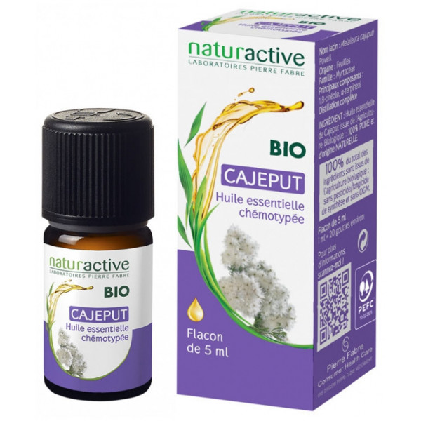 Essential Oil Organic Cajuput, Naturactive, 5 ml