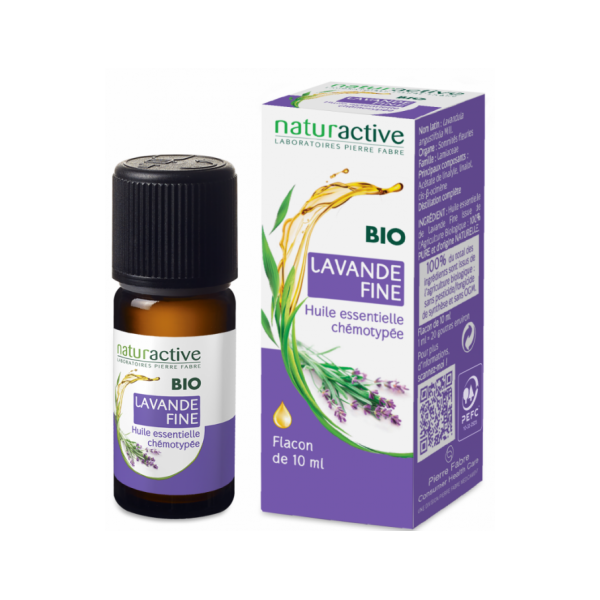 Organic Fine Lavender Essential Oil, Naturactive, 10 ml