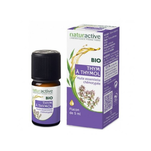 Organic Thyme Thymol Essential Oil, Naturactive, 5 ml