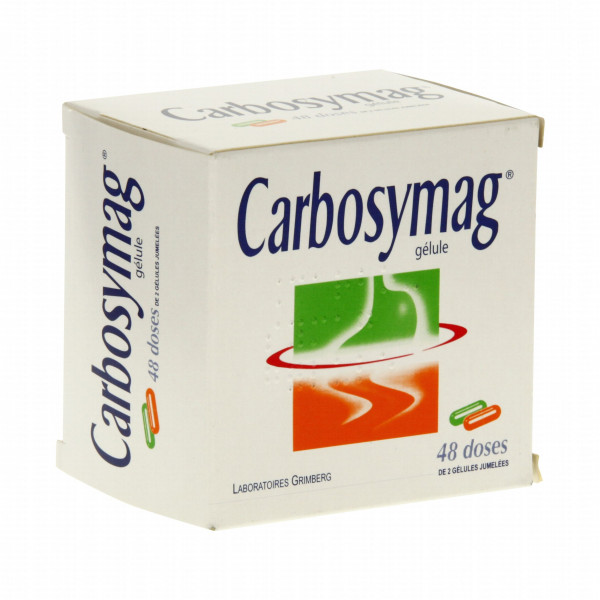 Carbosymag, 48 doses of 2 paired tablets