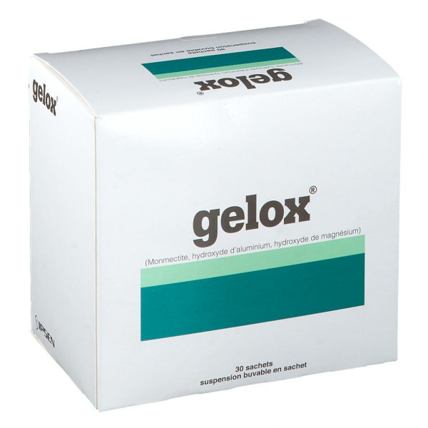 Gelox Anti-Acid suspension drinkable solution, 30 sachets
