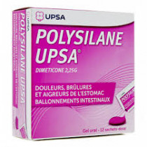 Polysilane UPSA Brûlures d'Estomac, Gel Oral, 12 Sachets-Dose