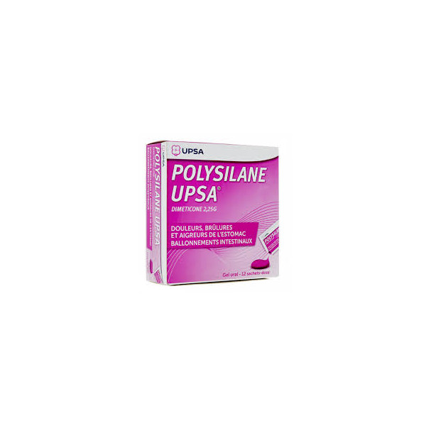 UPSA Polysilane Oral Gel – for heartburn (12 Single-Dose Sachets)