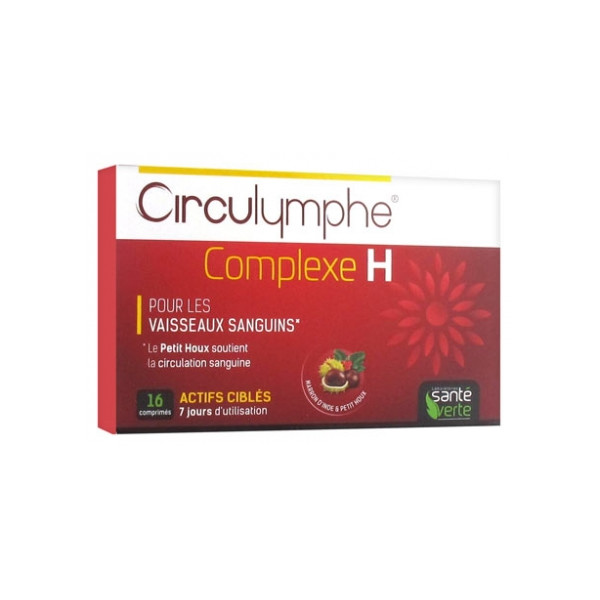 Circulymph - H Complex - Blood Vessels - 16 tablets - Green Health
