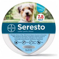 Seresto Anti-Fleas and Ticks Collar for  Small Dogs, Bayer,  8 Months of Protection