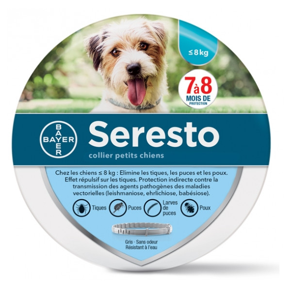 Seresto Anti-Fleas and Ticks Collar for  Small Dogs, Bayer,  8 Months of Protection
