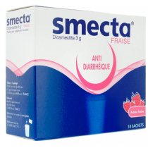 Smecta Strawberry 3g, 18 sachets - acute & chronic diarrhoea -IPSEN