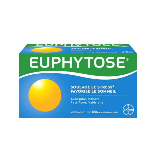 Bayer Euphytose – for sleeping problems and anxiety – 120 Tablets