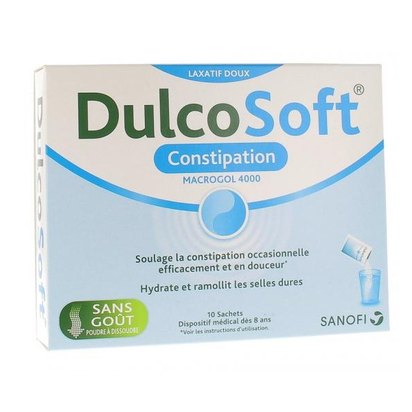 Dulcosoft Soulage La Constipation, Ramollit Les Selles Dures, 10 Sachets