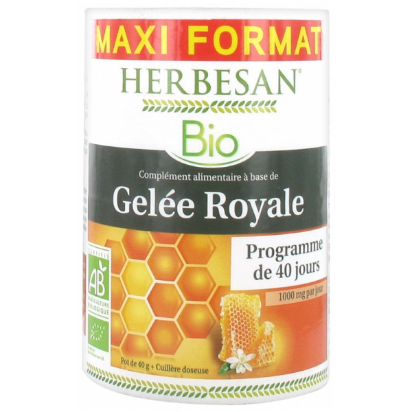 Herbesan Bio - Gelée Royale - Maxi Format - 40 jours